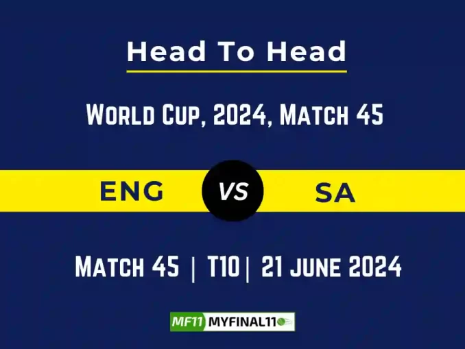 ENG vs SA Player Battle, Head to Head Team Stats, Team Record