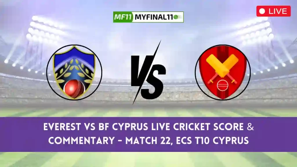 EVE vs BFC Live Cricket Score & Commentary - Match 22, ECS T10 Cyprus 2024
