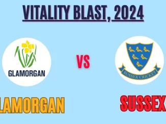 GLA vs SUS Player Battle/Record, Player Stats - Glamorgan (GLA) played vs Sussex (SUS) in Vitality Blast, 2024