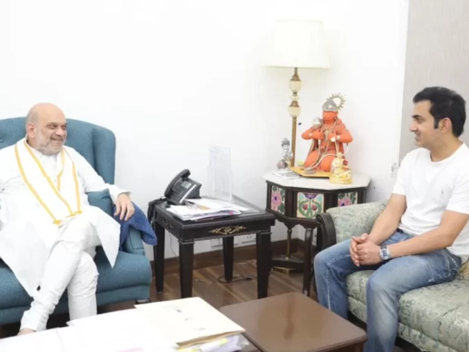 Gautam Gambhir's Meeting with Amit Shah