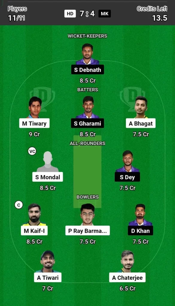 HD vs MK Dream11 Team Prediction Today Match: 