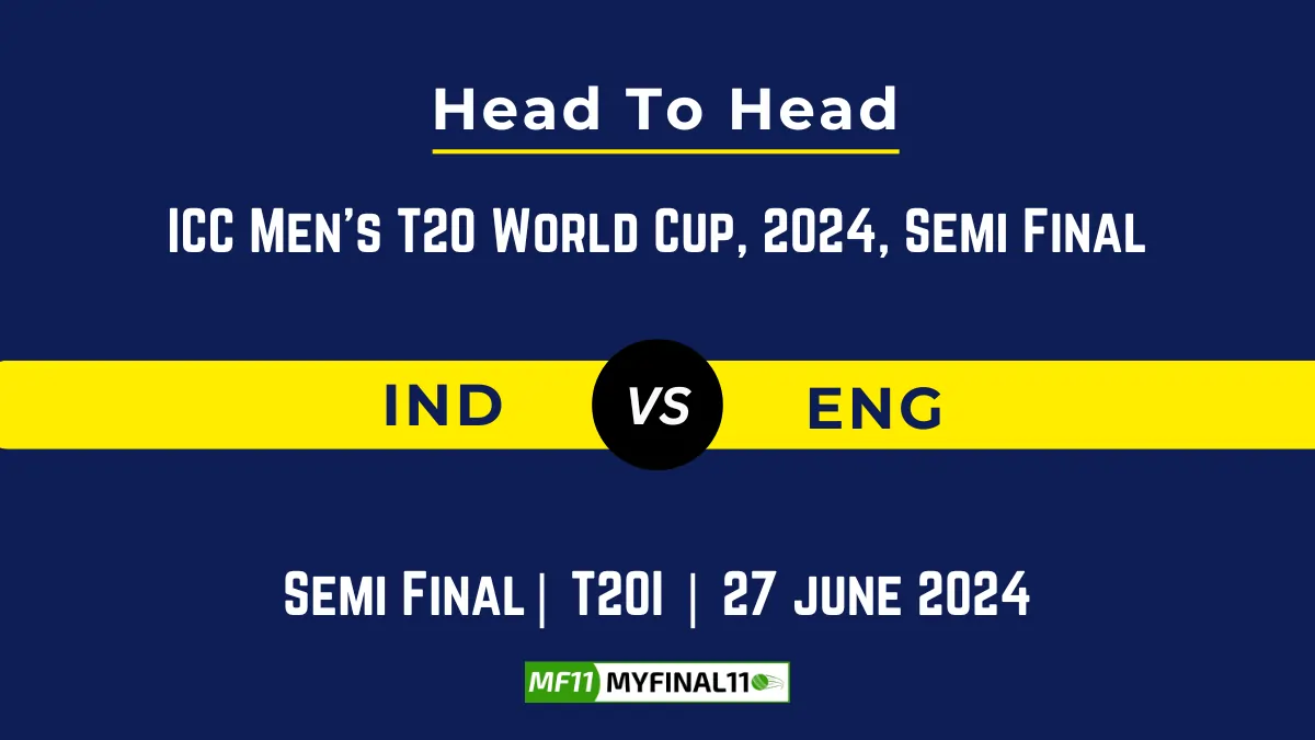 IND vs ENG Player Battle, Head to Head Team Stats, Team Record - ICC Men's T20 World Cup, 2024
