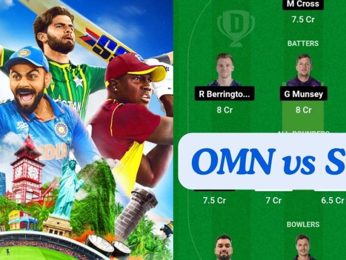 OMN vs SCO Dream11 Prediction Today Match, Dream11 Team Today, Fantasy Cricket Tips, Pitch Report, & Player Stats, ICC T20 World Cup, 2024, Match 20