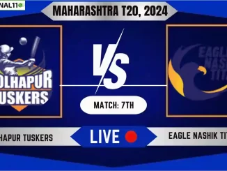 KT vs ENT Live Score, Maharashtra T20, 2024, Kolhapur Tuskers vs Eagle Nashik Titans Live Cricket Score & Commentary - 7th Match