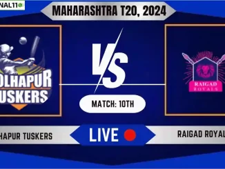 KT vs RRO Live Score, Maharashtra T20, 2024, Kolhapur Tuskers vs Raigad Royals Live Cricket Score & Commentary - 10th Match