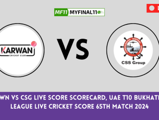 KWN vs CSG Live Score: The upcoming match between Karwan CC (KWN) vs CSS Group (CSG) at the UAE T10 Bukhatir League, 2024