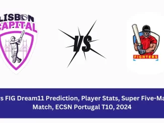 LCA vs FIG Dream11 Prediction Lisbon Capitals vs Fighters CC Dream11 LCA vs FIG Player Stats: Lisbon Capitals (LCA) and Fighters CC (FIG)
