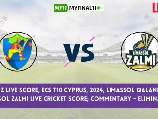LQ vs LIZ Live Score, ECS T10 Cyprus, 2024, Limassol Qalandars vs Limassol Zalmi Live Cricket Score