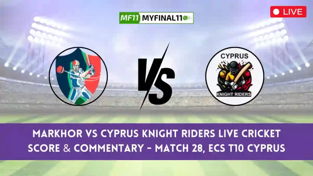 MAR vs CKR Live Cricket Score & Commentary - Match 28, ECS T10 Cyprus 2024