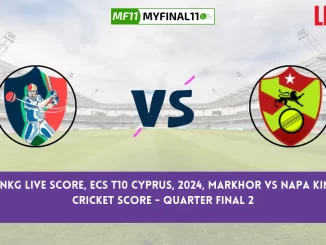 MAR vs NKG Live Score, ECS T10 Cyprus, 2024, Markhor vs Napa Kings Live Cricket Score - Quarter Final 2