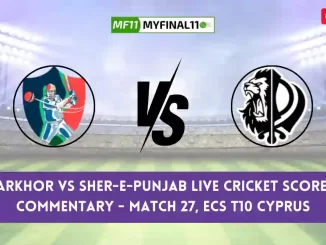 MAR vs SEP Live Cricket Score & Commentary - Match 27, ECS T10 Cyprus 2024