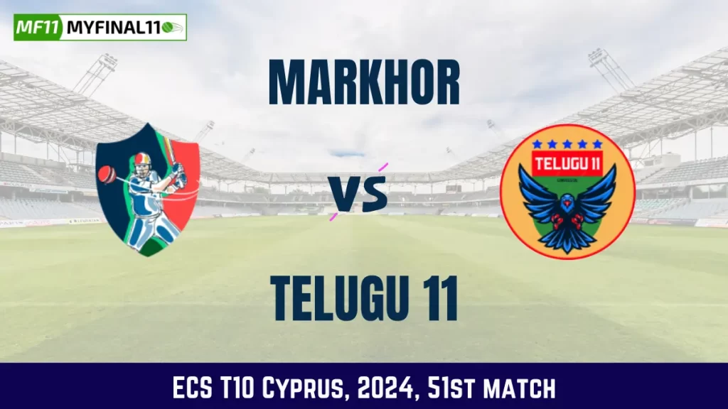 MAR vs TEL Dream11 Prediction, Pitch Report, and Player Stats, 51st Match, ECS T10 Cyprus, 2024