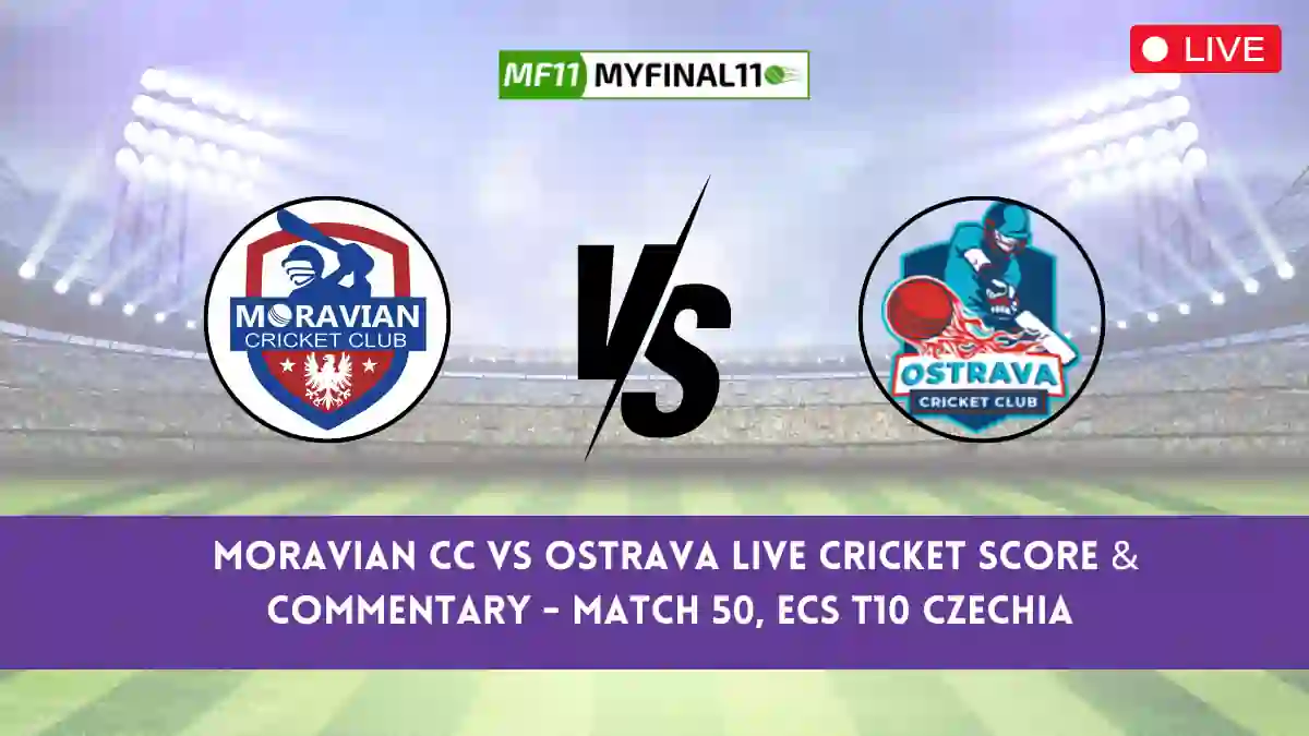 MCC vs OST Live Score, Scorecard, Moravian CC vs Ostrava Live Cricket Score - Match 50, ECS T10 Czechia 2024