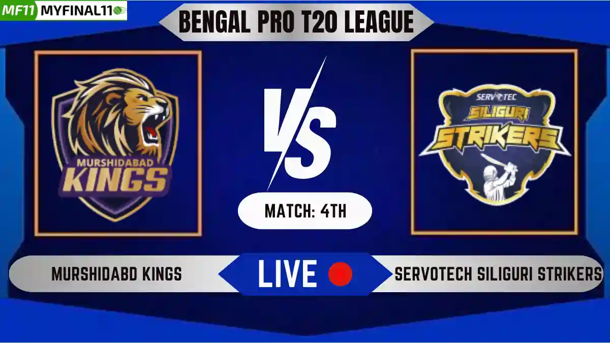 MK vs SSS Live Score, Bengal Pro T20 League, 2024, Murshidabad Kings vs Servotech Siliguri Strikers Live Cricket Score & Commentary - 4th Match