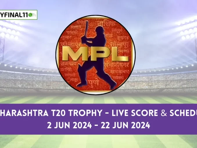 Maharashtra T20 Trophy Live Score, Matches, scorecard, results, points table 2024