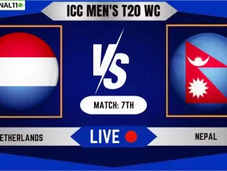NED vs NEP Live Cricket Score & Commentary - Match 7th, ICC T20 World Cup, 2024
