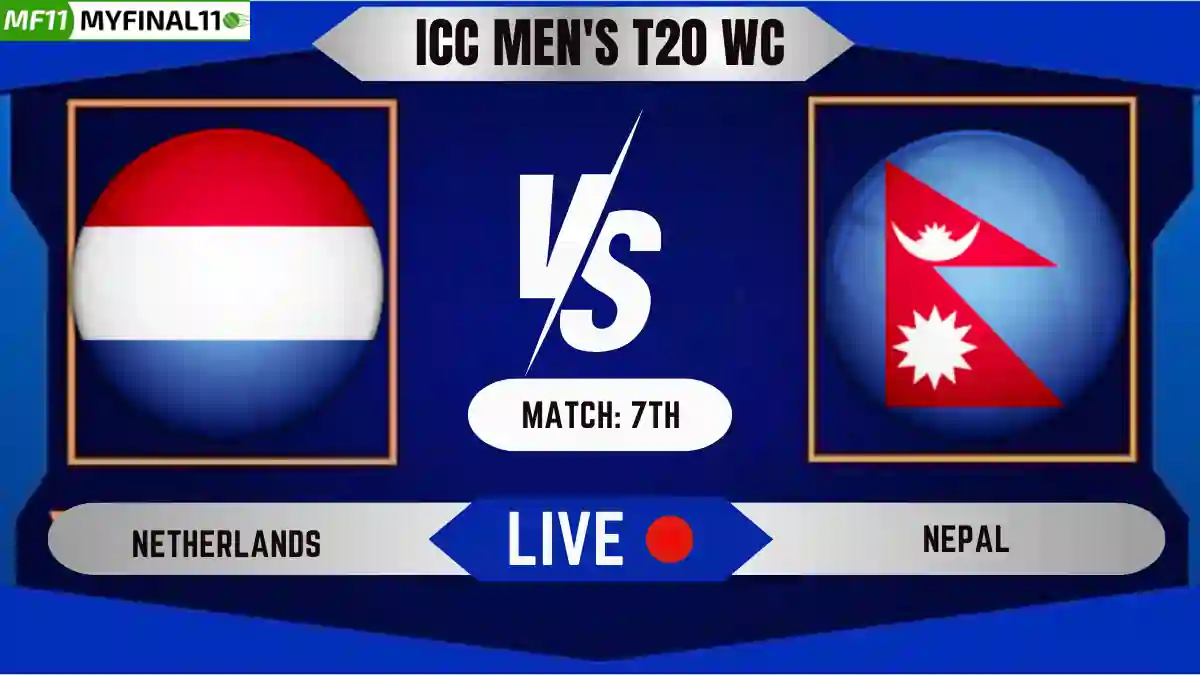 NED vs NEP Live Cricket Score & Commentary - Match 7th, ICC T20 World Cup, 2024