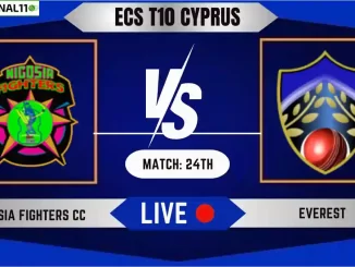 NFCC vs EVE Live Cricket Score & Commentary - Match 24th, ECS T10 Cyprus 2024
