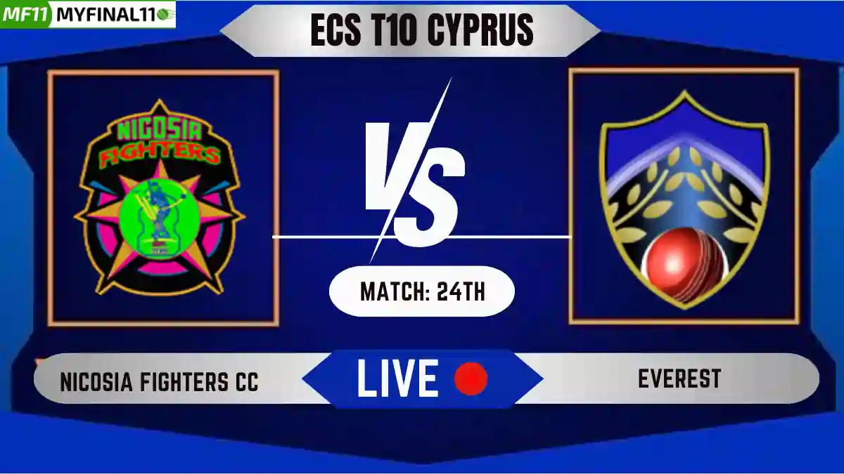 NFCC vs EVE Live Cricket Score & Commentary - Match 24th, ECS T10 Cyprus 2024