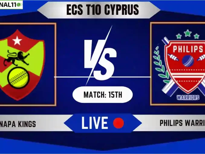 NKG vs PLP Live Score, ECS T10 Cyprus 2024, Napa Kings vs Philips Warrior Live Cricket Score & Commentary - 15th Match