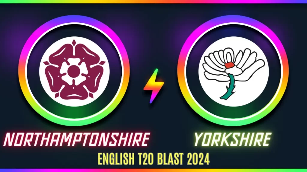 NOR vs YOR Player Battle/Record, Player Stats - Northamptonshire (NOR) played vs Yorkshire (YOR) in English T20 Blast, 2024