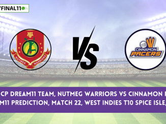NW vs CP Dream11 Prediction Today Match: Find out the Dream11 team prediction for the Nutmeg Warriors (NW) and Cinnamon Pacers (CP)