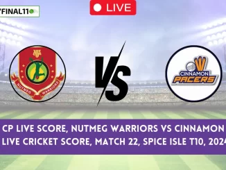 NW vs CP Live Score: The upcoming match between Nutmeg Warriors (NW) vs Cinnamon Pacers (CP) at the West Indies T10 Spice Isle, 2024