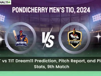 PAT vs TIT Dream11 Prediction, Pitch Report, and Player Stats, 9th Match, Pondicherry Men's T10, 2024