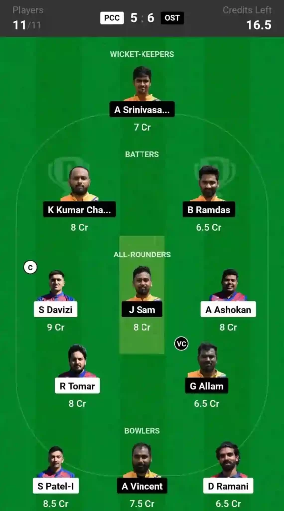 PCC vs OST Dream11 Prediction, Pitch Report, and Player Stats, 49th Match, ECS T10 Czechia, 2024