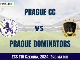 PCC vs PRD Dream11 Prediction, Pitch Report, and Player Stats, 3rd Match, ECS T10 Czechia, 2024