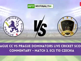 PCC vs PRD Live Cricket Score & Commentary - Match 3, ECS T10 Czechia 2024