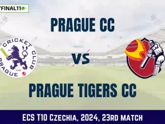 PCC vs PRT Dream11 Prediction, Pitch Report, and Player Stats, 23rd Match, ECS T10 Czechia, 2024