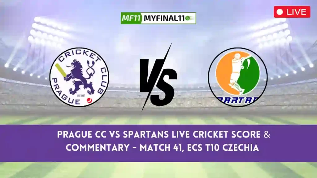 PCC vs SPT Live Score, Scorecard, Prague CC vs Spartans Live Cricket Score - Match 41, ECS T10 Czechia 2024