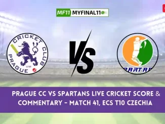 PCC vs SPT Live Score, Scorecard, Prague CC vs Spartans Live Cricket Score - Match 41, ECS T10 Czechia 2024