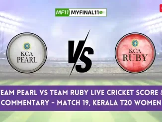 PEA vs RUB Live Score, Kerala T20 Womens Live 2024, Team Pearl vs Team Ruby Live Cricket Score & Commentary - Match 19