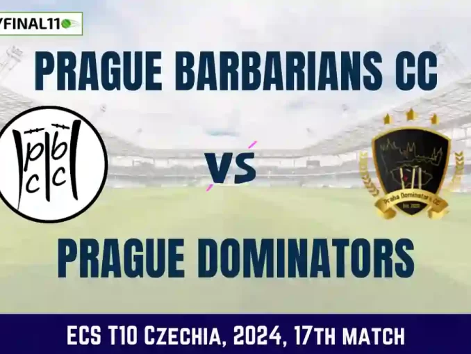 PRB vs PRD Dream11 Prediction, Pitch Report, and Player Stats, 17th Match, ECS T10 Czechia, 2024