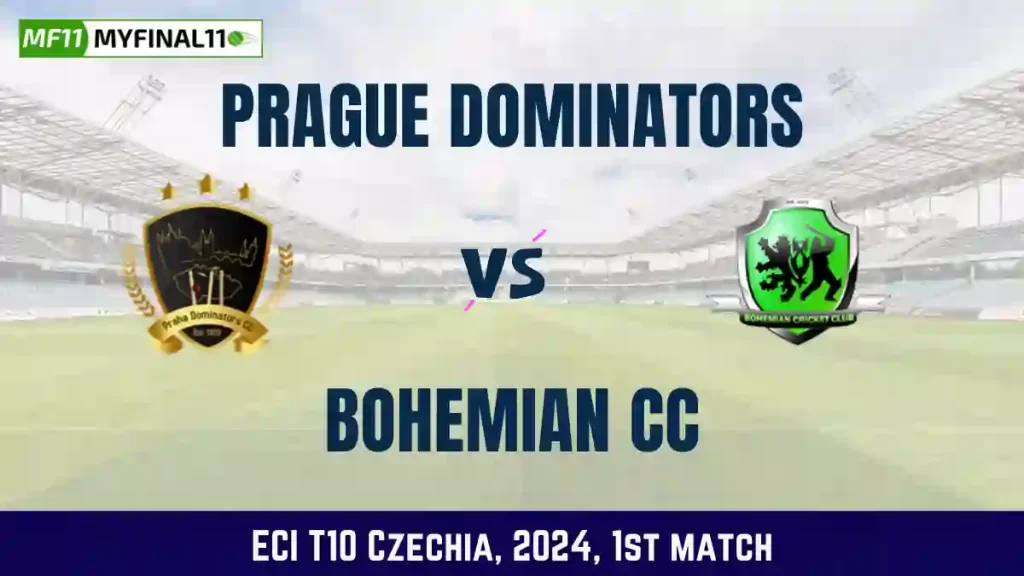 PRD vs BCC Dream11 Prediction, Pitch Report, and Player Stats, 1st Match, ECI T10 Czechia, 2024