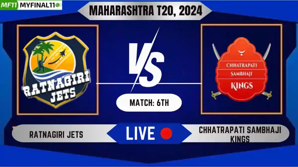 RJ vs CSK Live Score, Maharashtra T20, 2024, Ratnagiri Jets vs Chhatrapati Sambhaji Kings Live Cricket Score & Commentary - 6th Match