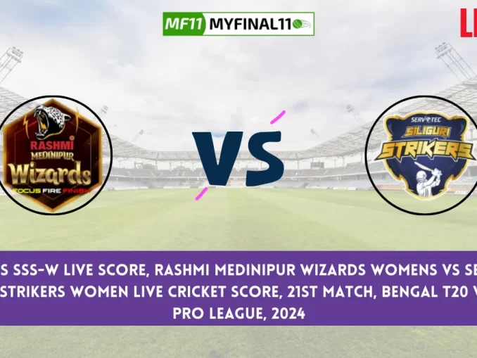 RMW-W vs SSS-W Live Score, Rashmi Medinipur Wizards Womens vs Servotech Siliguri Strikers Womens Live Cricket Score, 21st Match, Bengal T20 Women's Pro League, 2024