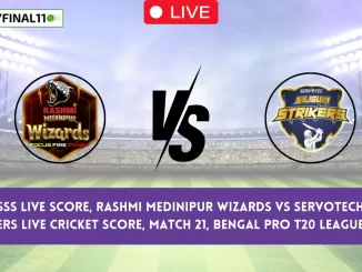 RMW vs SSS Live Score, Rashmi Medinipur Wizards vs Servotech Siliguri Strikers Live Cricket Score, Match 21, Bengal Pro T20 League, 2024