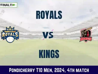 ROY vs KGS Dream11 Prediction, Pitch Report, and Player Stats, 4th Match, Pondicherry T10 Men, 2024