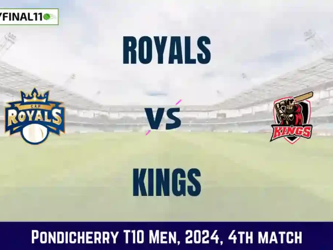 ROY vs KGS Dream11 Prediction, Pitch Report, and Player Stats, 4th Match, Pondicherry T10 Men, 2024