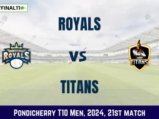 ROY vs TIT Dream11 Prediction, Pitch Report, and Player Stats, 21st Match, Pondicherry T10 Men, 2024