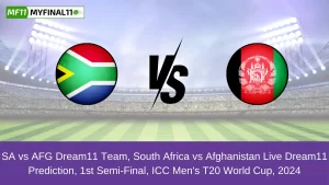 SA vs AFG Dream11 Team, South Africa vs Afghanistan Live Dream11 Prediction, 1st Semi-Final, ICC Men's T20 World Cup, 2024