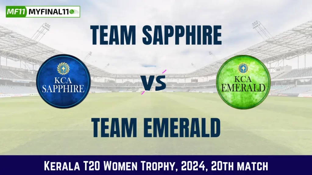 SAP vs EME Dream11 Prediction Today Match, Dream11 Team Today, Fantasy Cricket Tips, Playing XI, Pitch Report, Player Stats, Kerala T20 Women - Match 20