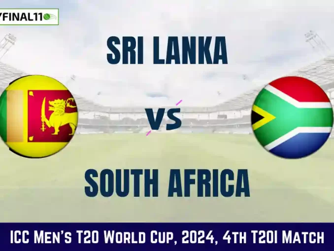 SL vs SA Dream11 Prediction, 4th Match, ICC Men's T20 World Cup, 2024, In-Depth Match Analysis, SL vs SA Dream11 Fantasy Cricket Tips, Dream11 Team, Pitch Stats 2024