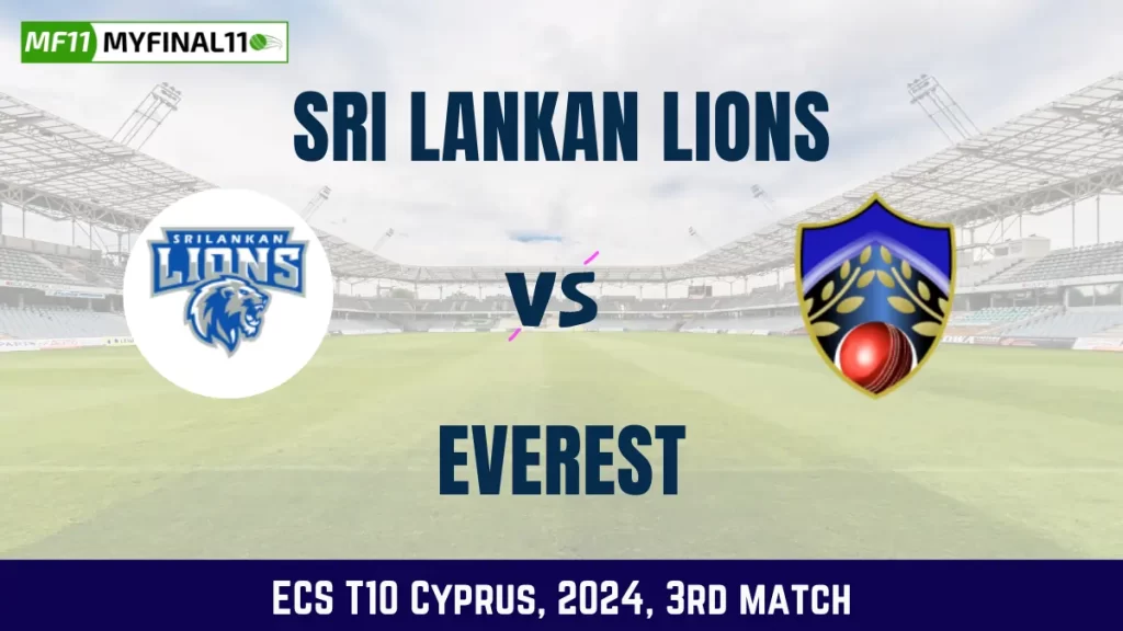 SLL vs EVE Dream11 Prediction, Pitch Report, and Player Stats, 3rd Match, ECS T10 Cyprus, 2024