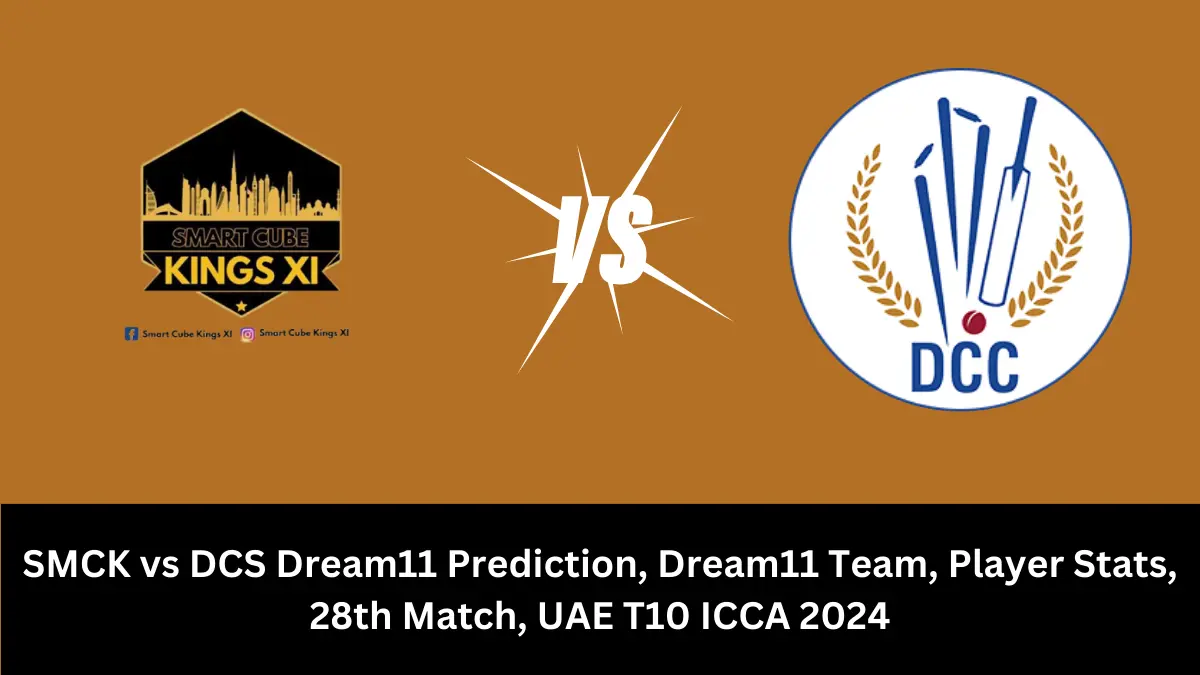 SMCK vs DCS Dream11 Predictio Smart Cube Kings 11 (SMCK) vs DCC Starlets (DCS) Dream11 team SMCK vs DCS Player Stats