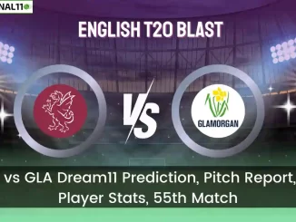 SOM vs GLA Dream11 Prediction, Pitch Report, and Player Stats, 55th Match, English T20 Blast, 2024