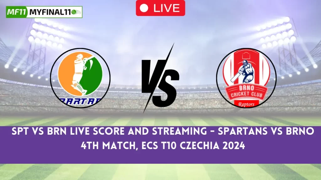 SPT vs BRN Live Score: The upcoming match between Spartans (SPT) and Brno (BRN) at the ECS T10 Czechia, 2024